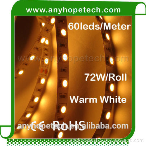high lumen Ra 90 12v 24v UL epistar chip 4000k led strip 5050 light
